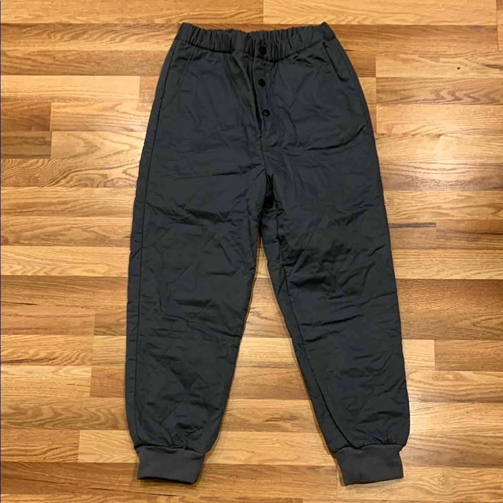 Rita Row Size L Women’s Dark Gray Button-Up Joggers
